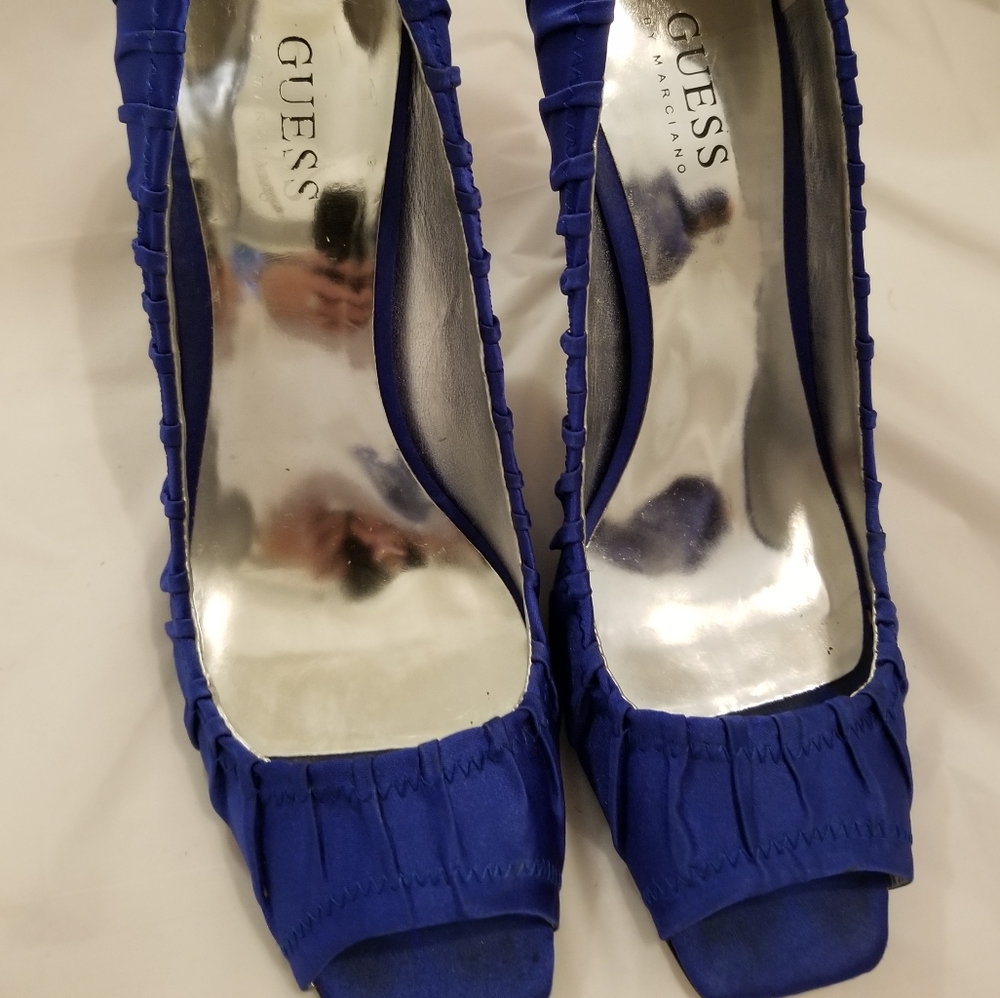 Electric blue heels